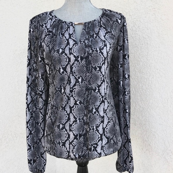 Michael Kors Snake Print Blouse - Picture 3 of 7